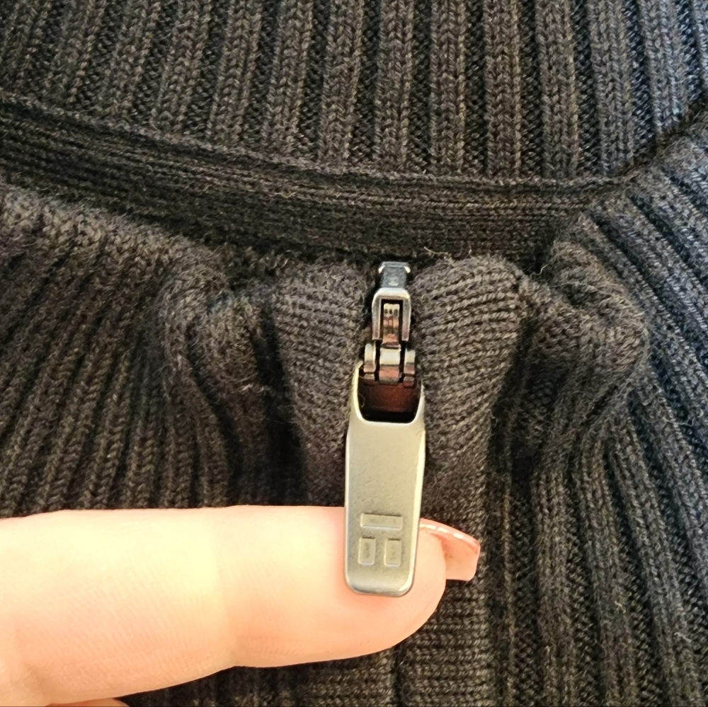Tommy John Men's Dark Gray Zip-Up Sweater - Picture 6 of 15